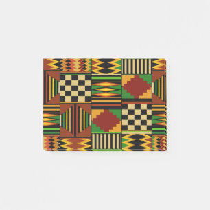Afrikansk Kente-duk med kunglig design Post-it Block
