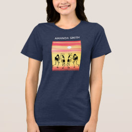 Afrikansk, kenyansk Cute Sunset helgdag Break Danc T Shirt