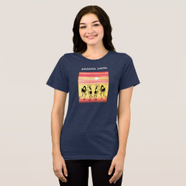 Afrikansk, kenyansk Cute Sunset helgdag Break Danc T Shirt