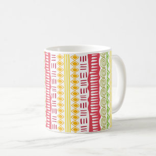 Afrikansk keramisk kaffe Mugg Fruit Färg Mönster