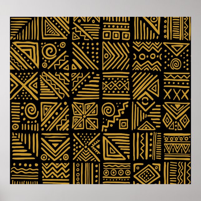 Afrikansk konflikt: etniska stammar utan problem. poster (Framsidan)