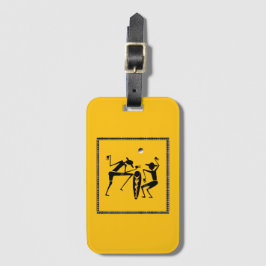 Afrikansk konst, cute och funny måndagskund bagagebricka