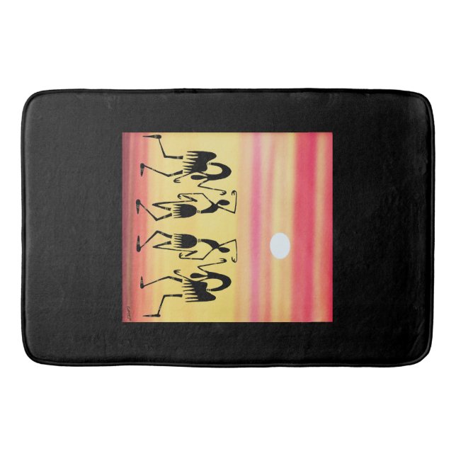 Afrikansk konst, Cute Sunny Day Break Dance Badrumsmatta (Framsidan)