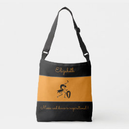 Afrikansk konst, etnisk konst, Lycklig Dancer Axelväska