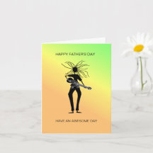 Afrikansk konst, fantastisk gitarrspelare fars dag