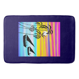 Afrikansk konst Fantastisk Kustsegling Badrumsmatta