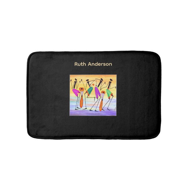 Afrikansk konst, Fantastisk, lyckoyttring Badrumsmatta (Framsidan)