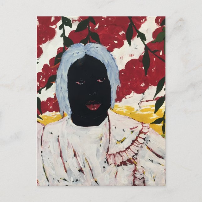 Afrikansk konst gobeläng vykort (Framsida)