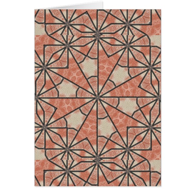 Afrikansk konst hälsningskort (Framsidan)