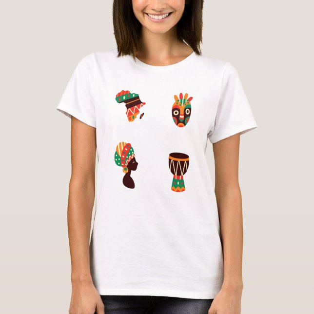 Afrikansk konst Kvinnors T-shirt (Framsida)