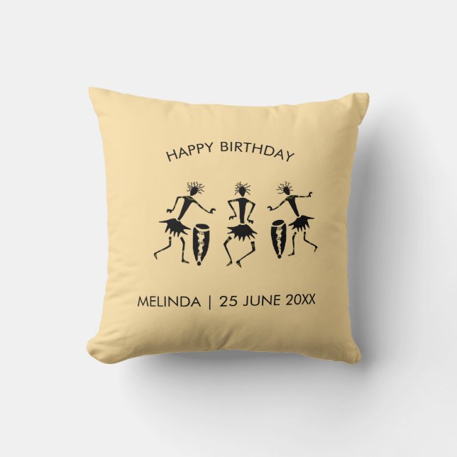 Afrikansk konst, Lycklig Dance Kudde (Framsida)