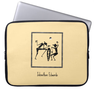 Afrikansk konst, månljus Dance Laptop Fodral