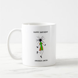 Afrikansk konst Modern abstrakt Dancer Birthday Kaffemugg