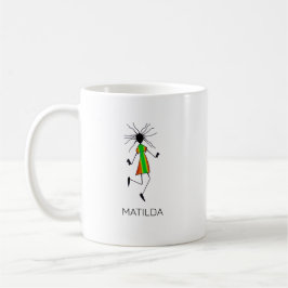 Afrikansk konst, Modern, elegant Dancer Girl Kaffemugg