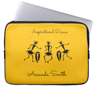Afrikansk konst, Orange Cloud Inspirational Dance Laptop Fodral