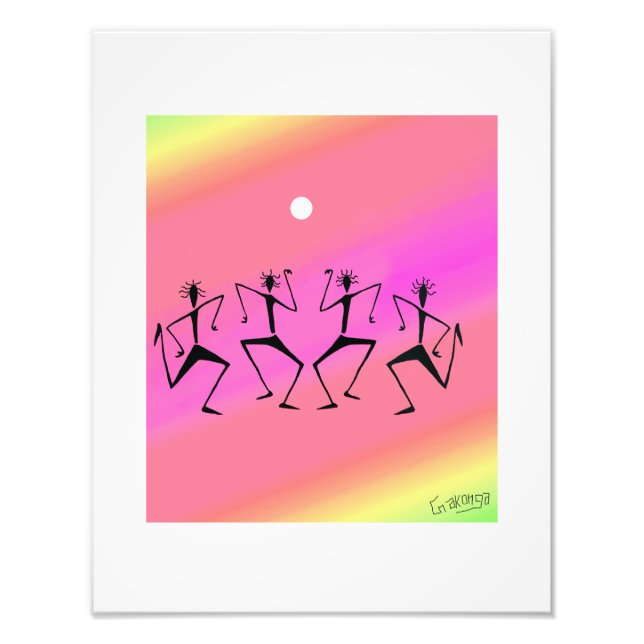 Afrikansk konst, Rainbow Firande Fototryck (Framsidan)
