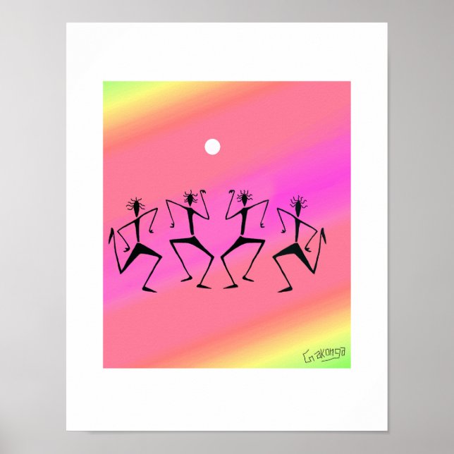 Afrikansk konst, Rainbow Firande Poster (Framsidan)