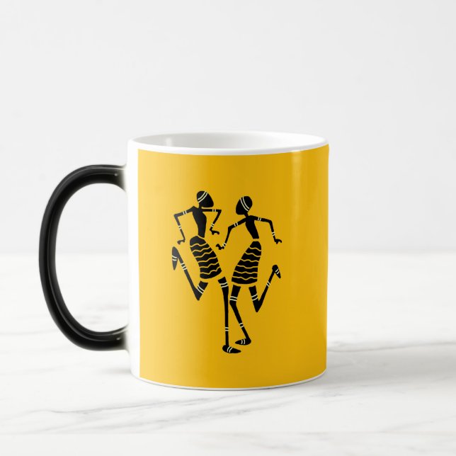 Afrikansk konst, Silhouette Firande Dance Mugg (Vänster)