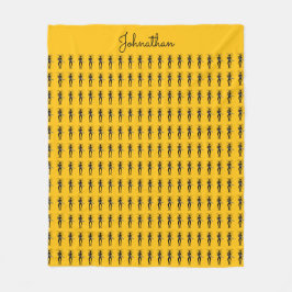 Afrikansk konst, Silhouette Guitarist Mönster Fleecefilt