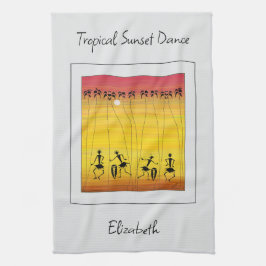 Afrikansk konst, Tropical Sunset Firande Kökshandduk