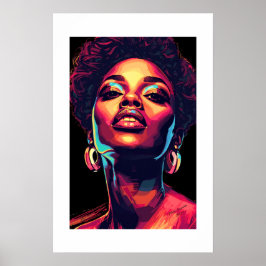 Afrikansk konsttryck poster