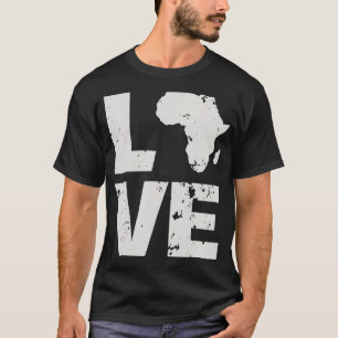 Afrikansk kontinent Karta I Kärlek Afrikan T Shirt