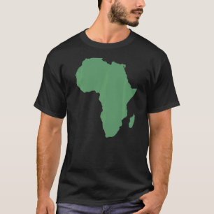 Afrikansk kontinent och Karta i Afrika Clothing fo T Shirt