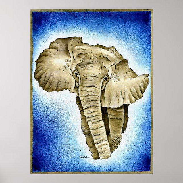 Afrikansk kontinent poster (Framsidan)