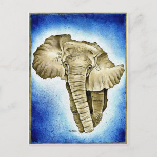 Afrikansk kontinent vykort