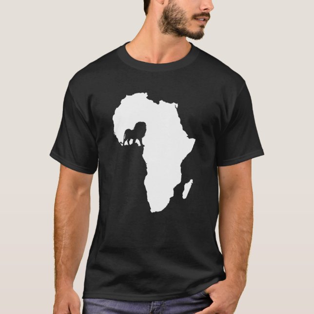 Afrikansk kontinentalkonst Traveling Afrika Safari T Shirt (Framsida)