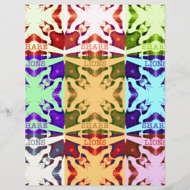 Afrikansk kontrollerad poppkultur, färgad mönster (Framsida)