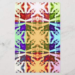 Afrikansk kontrollerad poppkultur, färgad mönster