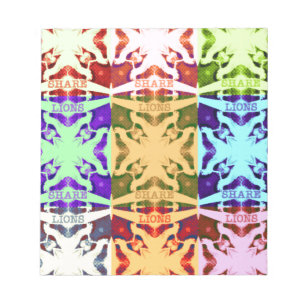 Afrikansk kontrollerad poppkultur, färgad mönster anteckningsblock