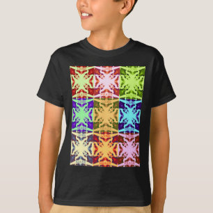 Afrikansk kontrollerad poppkultur, färgad mönster t-shirt