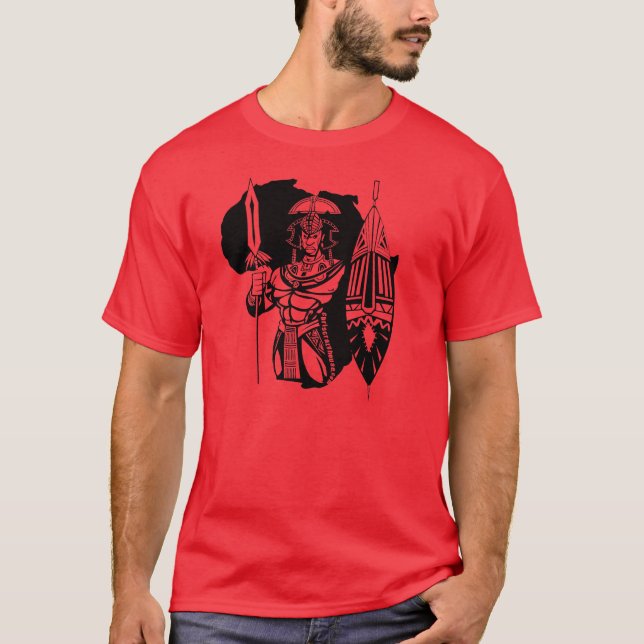 AFRIKANSK KRIGARE T-SHIRT (Framsida)
