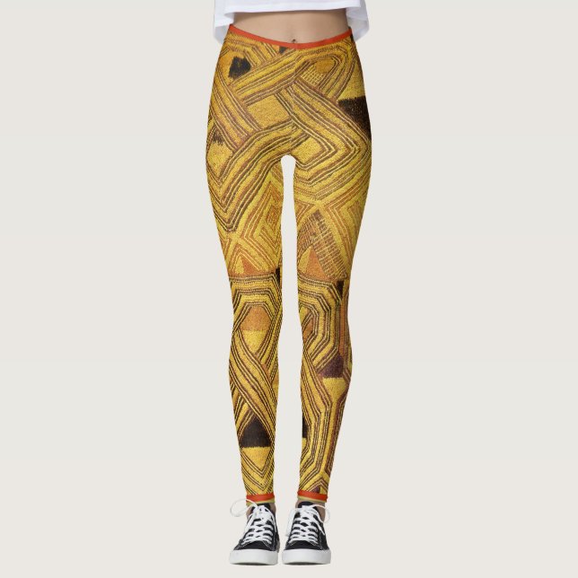 Afrikansk Kuba Aerobic Leggings (Framsida)