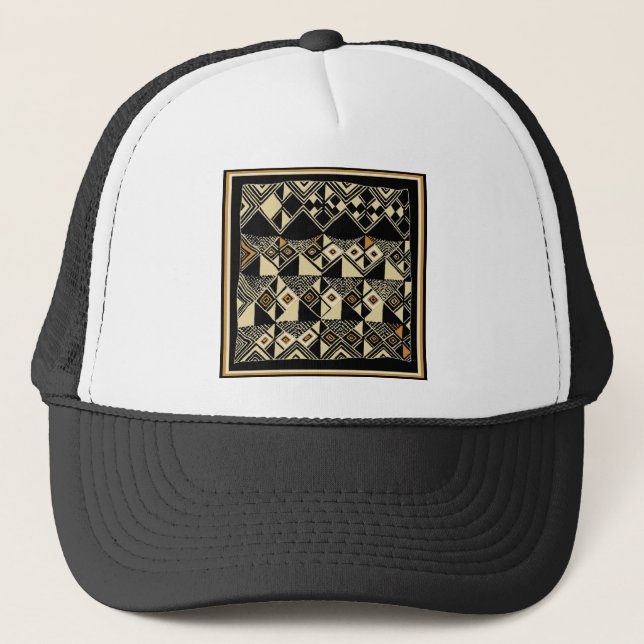 Afrikansk Kuba Inspired Designer Truckerkeps (Framsida)