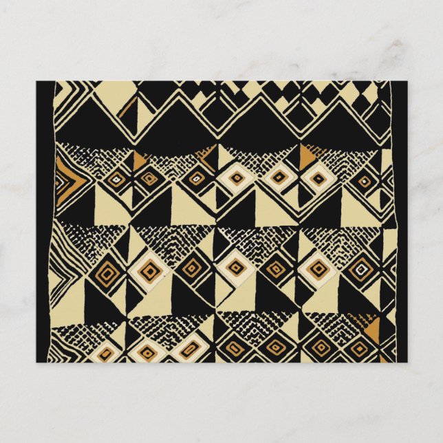 Afrikansk Kuba Inspired Designer Vykort (Framsida)