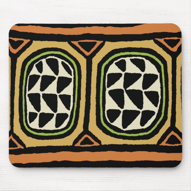 Afrikansk Kuba-textildesign Musmatta (Framsidan)