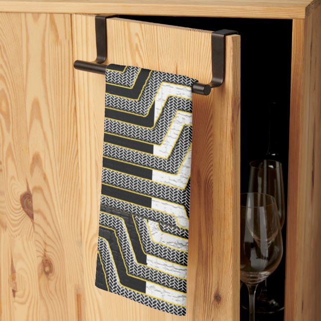 Afrikansk Kuba Trasa Kitchen Towel Kökshandduk (Thirds Fold)