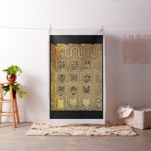 Afrikansk Kuba Tyg Inspirerad Tygdesign