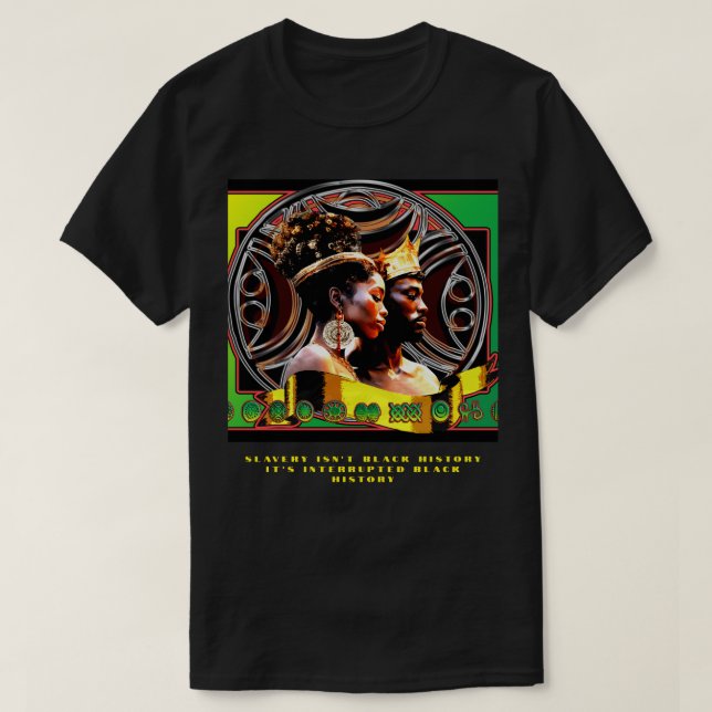 Afrikansk Kung och drottning T Shirt (Design framsida)