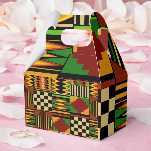 Afrikansk kunglig Kente-tyg  Presentaskar (Bröllop)