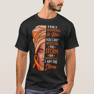 Afrikansk kvinna Afro I är Storm COPD-medvetenhete T Shirt
