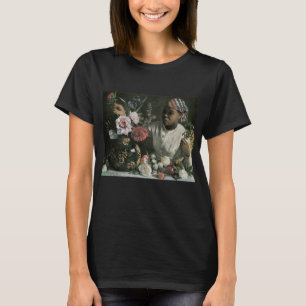 Afrikansk kvinna med pioner av Frederic Bazille, b T Shirt