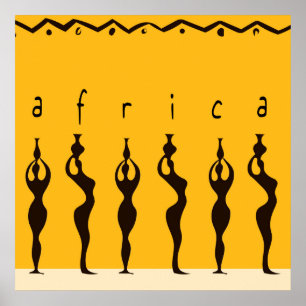 Afrikansk kvinna poster