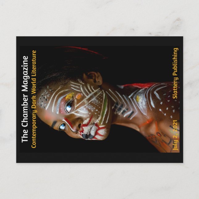 Afrikansk kvinna vykort (Framsida)