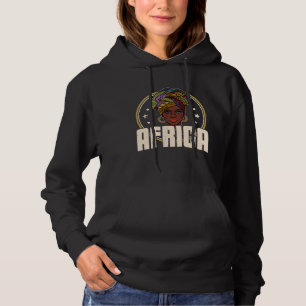 Afrikansk kvinna womanism etniska örhängen halsban t shirt