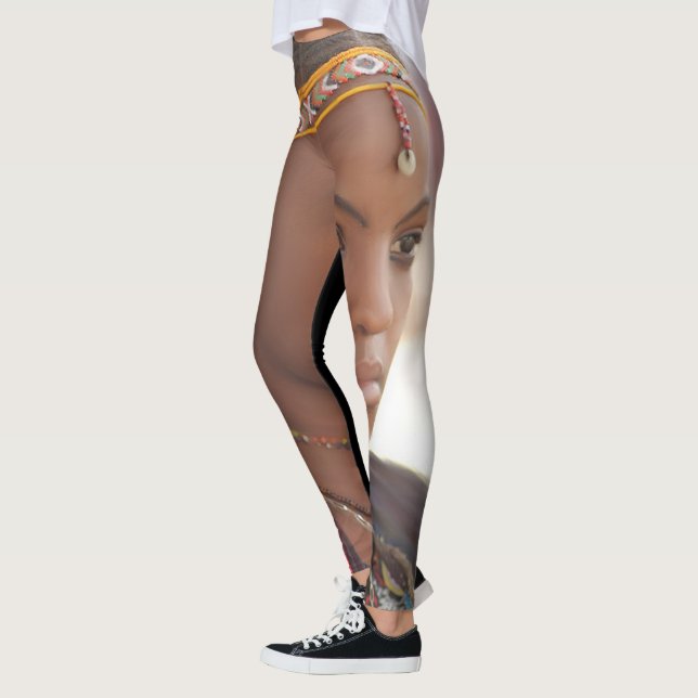 Afrikansk kvinnadesign leggings (Vänster)
