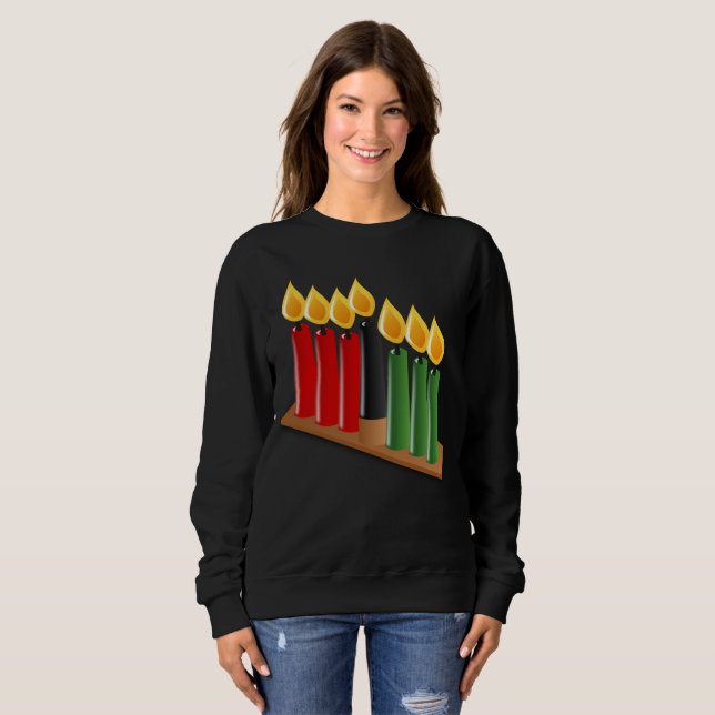 afrikansk kwanzaa livmossar tee (Hel framsida)